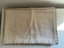 Set Of 4 Tan & Brown Heavy Cotton Placemats Earth Tones Neutral NICE!!