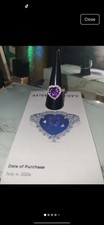 Amethyst heart natural - &,