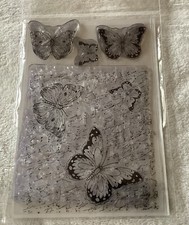 Kanban 4 Clear Acrylic Stamps - Butterflies