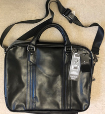 New Jeff Banks London Laptop Black leather bag