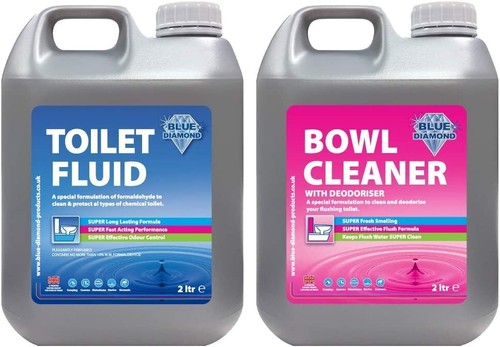 Blue diamond chemical toilet - blue,