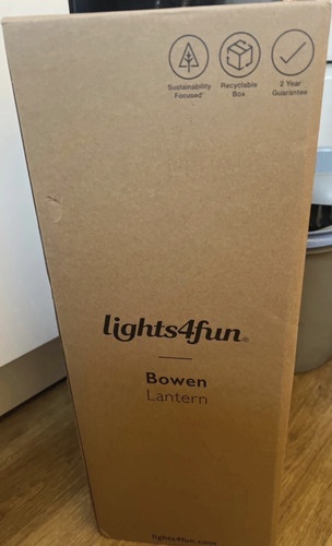 Lights4fun bowen lantern metal - lights4fun,