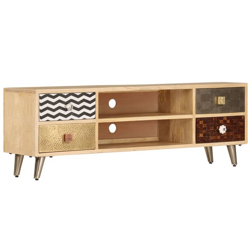 Solid mango wood cabinet - solid,