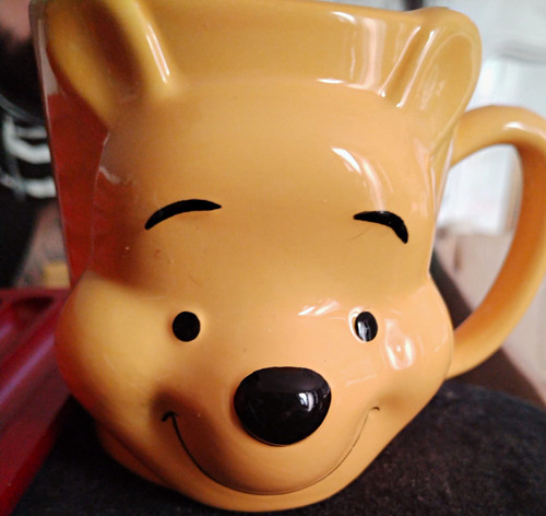 Bear face figural ceramic - face, mug