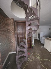 Cast Iron Victorian spiral staircase used