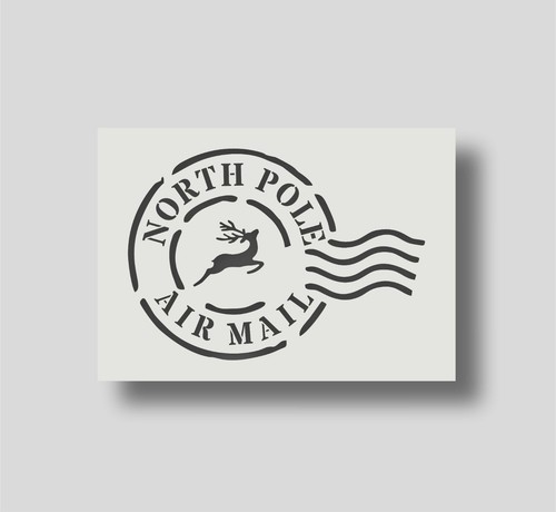Christmas air mail stamp - air,