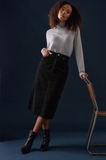 M&Co Women's Cord Midi Skirt