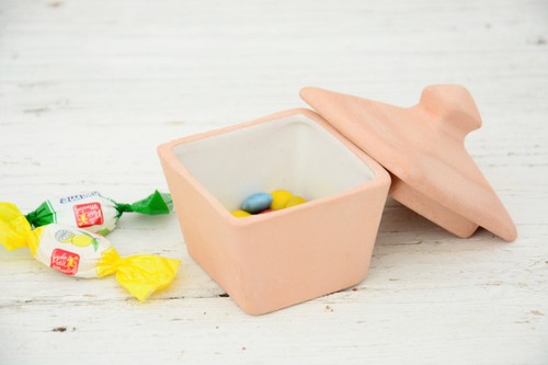 Ceramic candy jar handcrafted - jar,