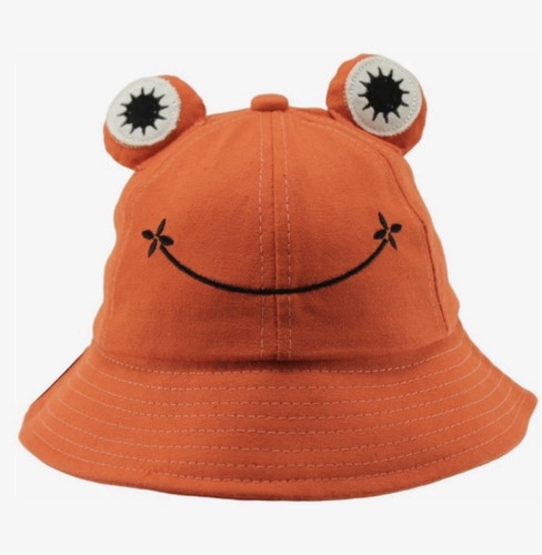 Orange animal face bucket - orange,