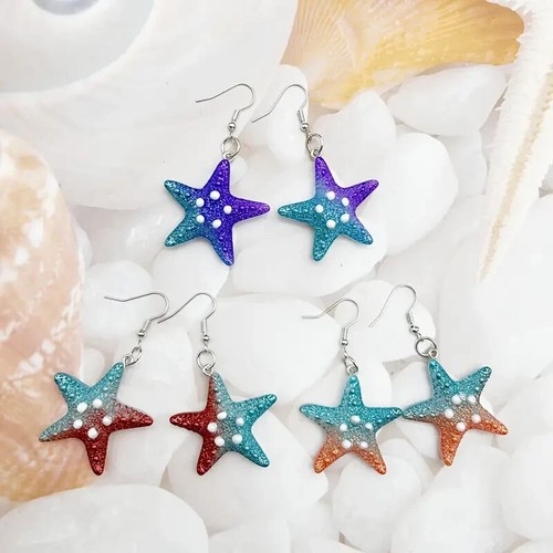 Starfish dangle earrings - starfish,