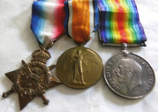 MONS STAR 14 TRIO PTE P MATTHEWS ROYAL ARMY MEDICAL CORPS RAMC MOUNTED AS WORN