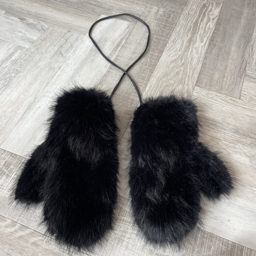 Primark black fluffy - primark, mittens