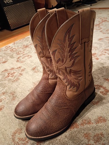 Ariat stockman brown tan - brown, &