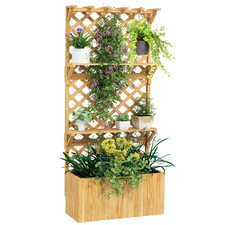 Outsunny Wooden Raised Planter