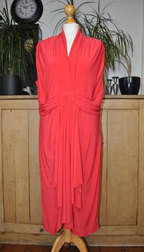Alexon coral red draped - alexon,