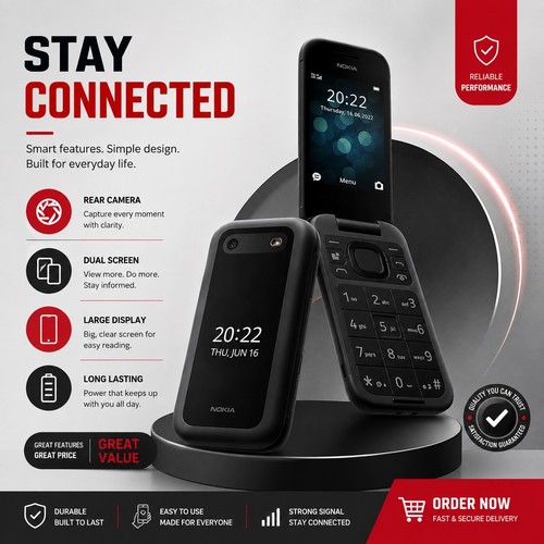 Nokia 2660 flip - 2660, dual
