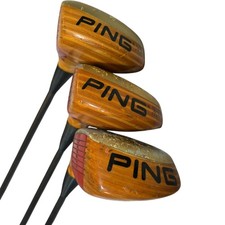 PING Zing Vintage Golf Club Set Karsten USA Wooden Head Aldila Graphite Shaft