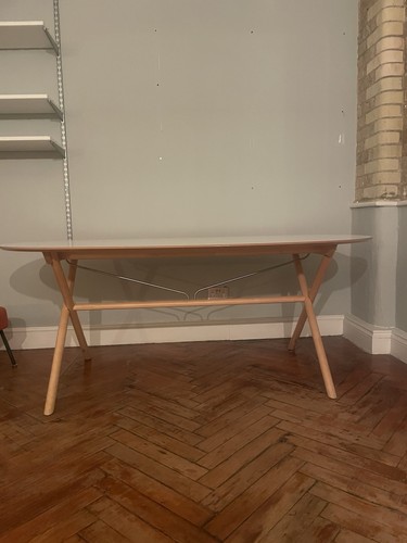 Oval white dining table - oval,