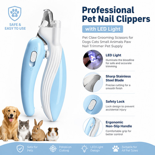 Pet nail clippers - nail, led