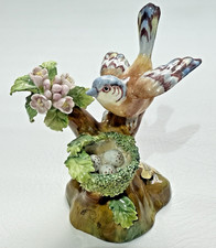 Crown Staffodshire Chaffinch with Eggs in Nest Porcelain 4 inches high J T Jones
