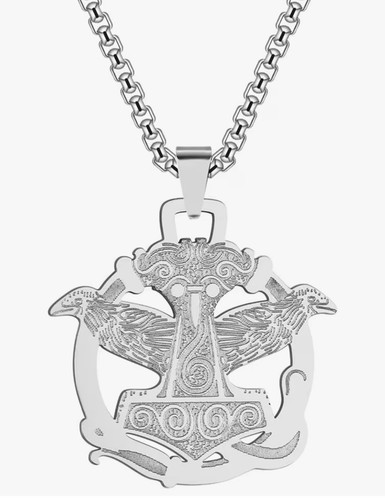 Thors hammer with raven - hammer,
