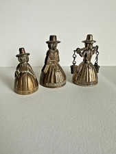 Three Vintage Brass Welsh Lady