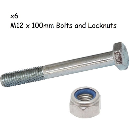 Bolts and lock nuts - 6, m12