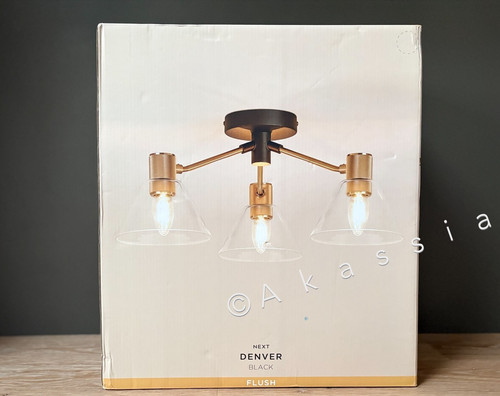 Next brass denver light - brass,