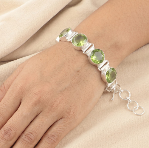 Peridot gemstone 925 - gemstone, sterling
