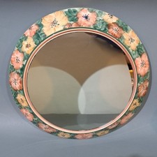 Jersey Pottery Wall Mirror Hand Decorated