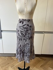 VINTAGE BELLVILLE SASSOON LORCAN MULLANY VELVET SILK BLEND FLORAL SKIRT SIZE 10