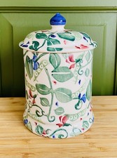 Vintage Emma Bridgewater Sweet Pea Pottery Jar Canister Perfect Condition bs1998