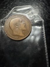 1903 King Edward VII One Penny Coin ...