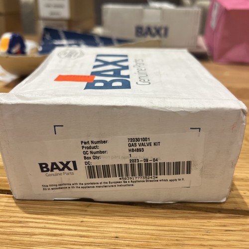 Baxi gas valve kit - gas, genuine