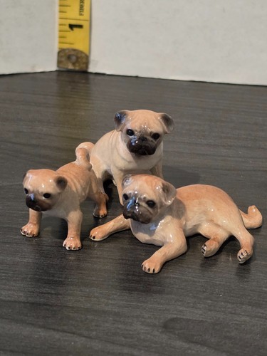 Lot pug dog figurines - 3,
