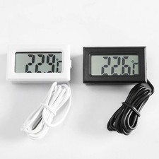 LCD Digital Fridge Thermometer Probe Aquarium Freezer Temperature / Batteries