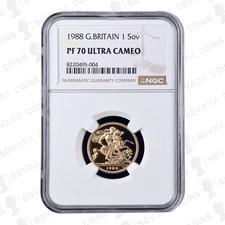 1988 Gold Proof Sovereign PF70 Ultra Cameo
