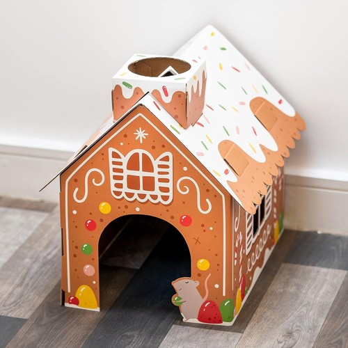 Christmas gingerbread lane cat - gingerbread,