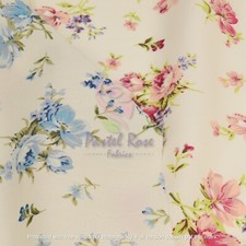 Pretty Floral printed Alice 100% Cotton Fabric Shabby chic Vintage Sewing