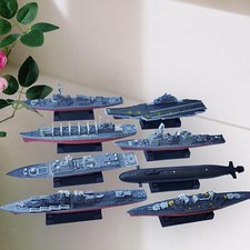 8x 4D Assembled Ship Model