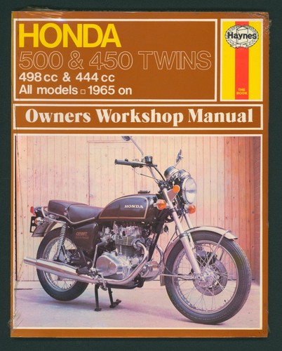Nos honda cb450 cb500t haynes - cb500t,