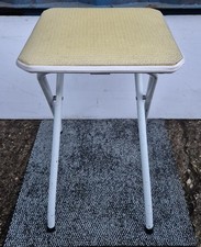 Vintage Fold Up Stool Square