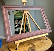 Antique Oak Picture Frame 17"×11" Opening (22 ×16 Overall) Arts & Crafts Mission