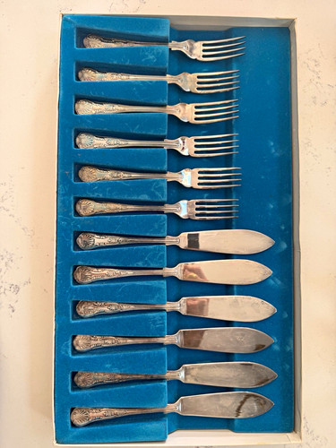 Vtg epns silver plated 12pc - epns,