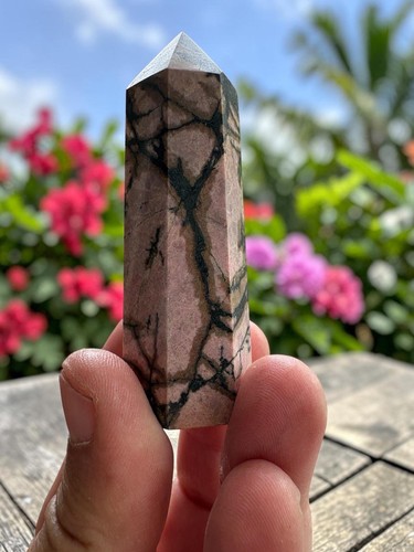 Pink rhodonite tower - tower, –