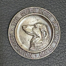 Rare Vintage The Guide Dogs For The Blind Association Metal Pin Badge Brooch