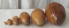 ANTIQUE TREEN EGG FORMS –