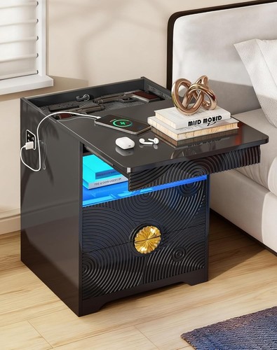 Night stand with hidden - stand,
