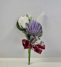 Thistle rose corsage, scottish