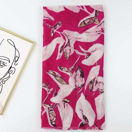 New ladies floral - print, scarf